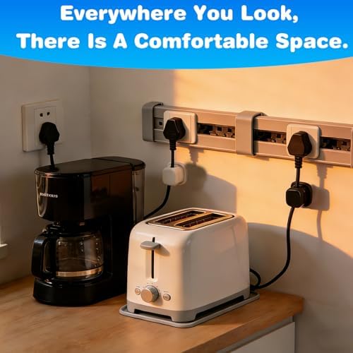 6 Pcs Magnetic Cord Organizer Holder,Magnetic Cable Clips,Cord Holder,Under Desk Cable Management, for Nightstand Home Office Desk Car Phone Wall Desktop (BLACK)