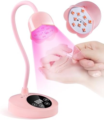 Makartt Gooseneck UV Nail Lamp Flash Cure UV Light for Gel Nails Polish