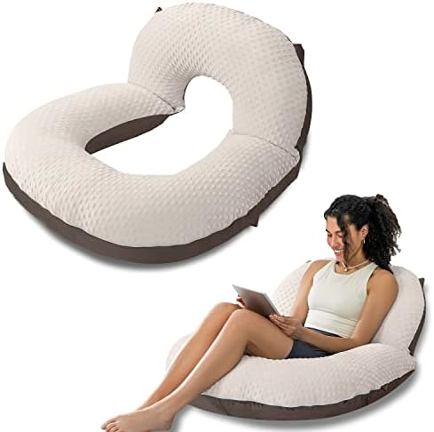 INSEN Reading Pillow, Back Pillow for Sitting in Bed and Couch, Gaming Pillow for Adults, Sit Up Support for Bed