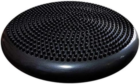 AppleRound Inflated Wobble Cushion with Hand Pump, Air Stability Board (Extra Thick), Core Balance Disc for Adults, Sensory Wiggle Seat for Kids, Flexible Seating for All Age, 13.5in / 34cm Diameter