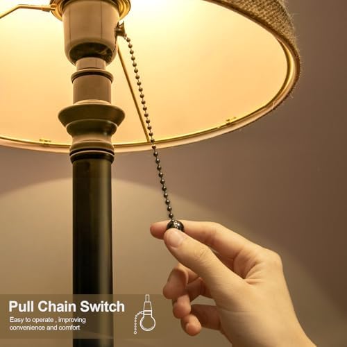Oneach 19.5" Small Table Lamp for Bedroom - Bedside Lamps for Nightstand