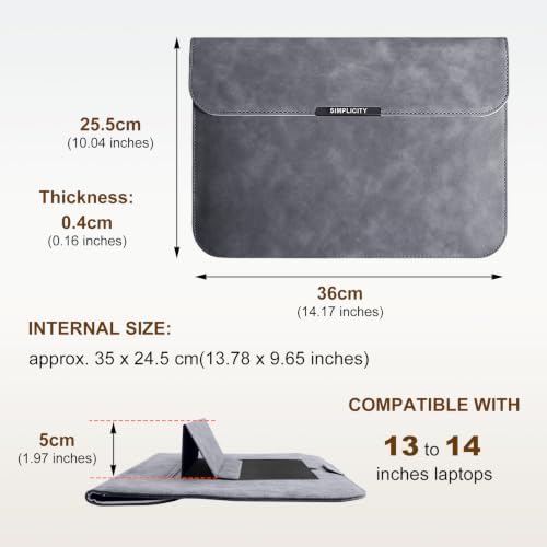 13-14 Inch Laptop Sleeve Case for MacBook Neo 13/Air 13.6/13 - Green