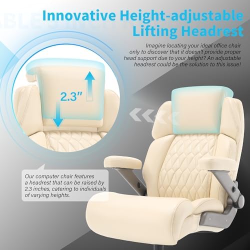 Big and Tall Office Chair 700lbs, Ergonomic High Back Computer Desk Chair
