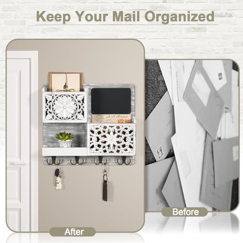 Mail Organizer Wall Mounted