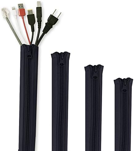 StangH Cable Management Sleeves for Wires 19 Inch, 4 Pieces -Black