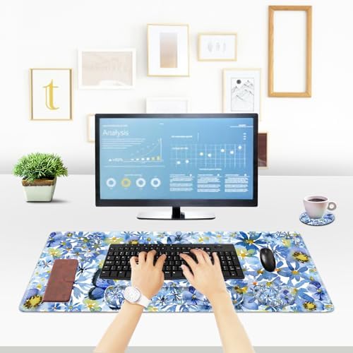 ToLuLu Gaming Mouse Pad, Ergonomic Keyboard Mouse Wrist Rest Support Set