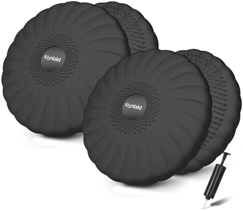 kisnbld Wobble Cushion, Balance Disc with Pump, Core & Posture Training
