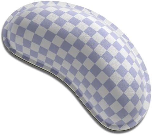 Dapesuom Mouse Wrist Rest, Cute Ergonomic Memory Foam Mouse Wrist for Computer Desk Mats Support, Hand Rest Pad Cushion for Gaming, Office, Laptop, Men, Women, Pain Relief & Easy Typing, Lilac Grey