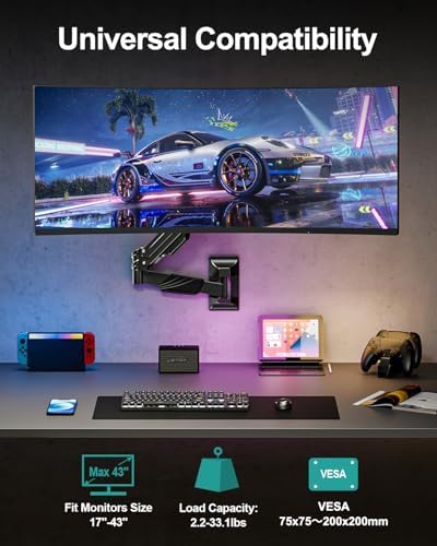 MOUNT PRO Monitor Wall Mount for Max 43" Ultrawide Screens