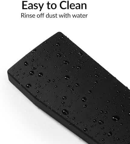 Keychron Black Silicone Wrist & Palm Rest, 17.56" for 100% Alice Layout Mechanical Keyboards (Q13 Max / Q13 Pro) – Full Honeycomb Anti-Slip Base, Smooth and Soft Typing Support