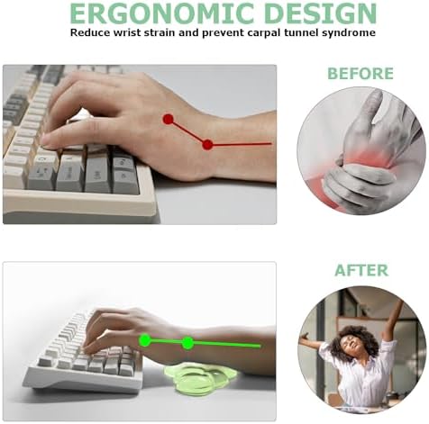 Gel Cloud Wrist Rest Keyboard, Ergonomic Keyboard Wrist Rest, Green