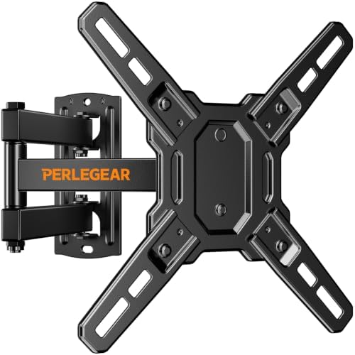 Perlegear Full Motion TV Wall Mount for 13–43 inch TVs up to 44 lbs