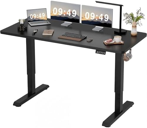 Furmax 63 Inches Electric Height Adjustable Standing Desk Home Office Desk