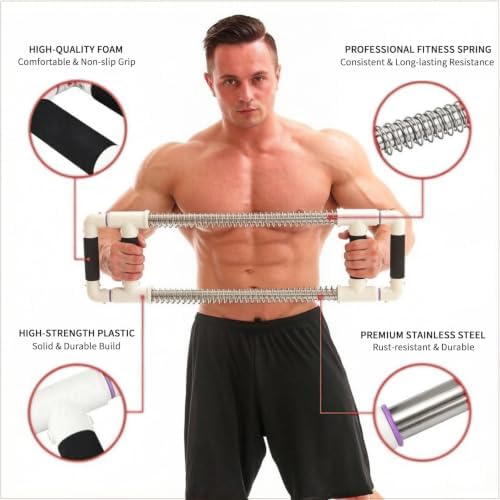 GoFitness Push Down Bar - Chest Workout Equipment for Home Gym