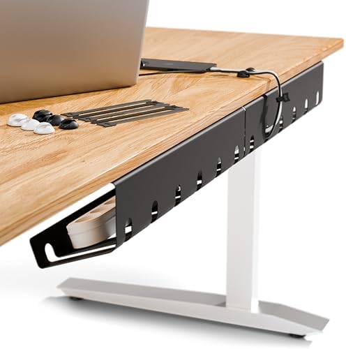 PAMO Cable Management Under Desk, Set of 3 - Black