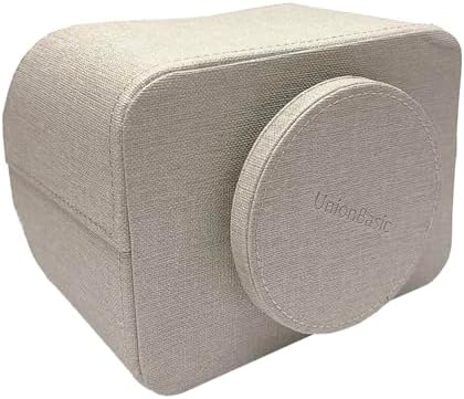 UnionBasic Rotating Desk Organizer, 360 Desk Spinning Caddy, Desktop TV Guide/Mail/Media/Remote Controller Holder Organizer, Beige