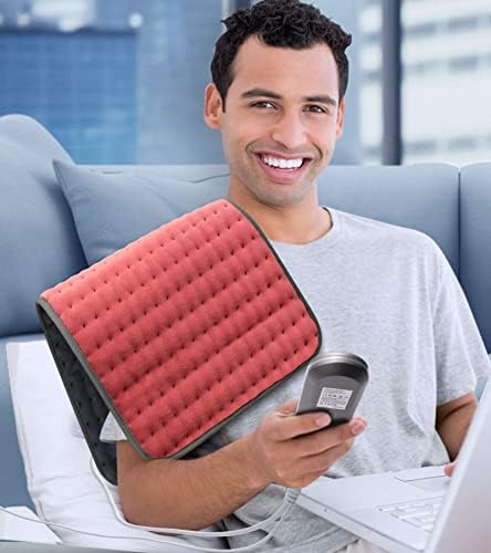 VALGELUIK Heating Pad for Back Pain Relief, 12"x24" Electric Heat Pad Gifts