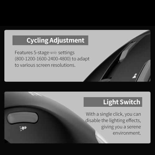 Docooler F-33 Wireless Trackball Mouse Easy Thumb Control