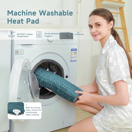 Heating Pad for Mom Christma s Birthday Gifts, 17"x33" Large Heating Pads for Back Pain Period Cramps Relief & Relax, Moist/Dry Heat Pad 6 Heat Levels, 4 Timer Auto Shut Off