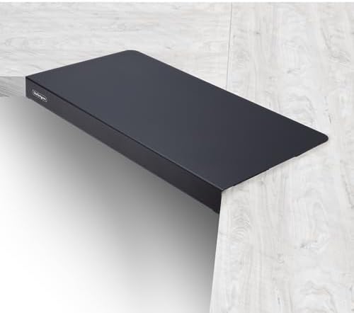 StarTech.com Clamp-On Steel Desk Corner Sleeve for L-Shaped/Corner Desk, for 0.5-1.5in (12.7-38.1mm) Desks, Increase Space for Keyboard/Mouse, Desk Extender/Tray for Wooden/Steel Desks (DSKCRNRSLV)
