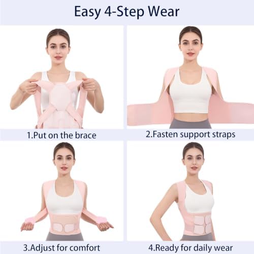 Posture Corrector for Men Women Back Brace Full Back Support Adjustable