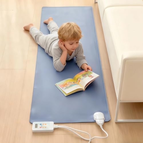 Heated Floor Rug, 20"x 59" Heated Floor Mat Under Desk, for Office