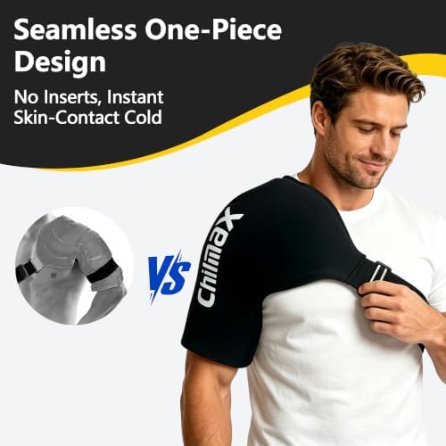 Shoulder Ice Pack Wrap for Rotator Cuff Cold Therapy Brace 2Pack