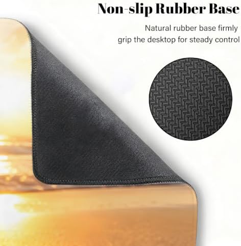 Beach Large Mouse Pad Non-Slip Rubber Long Gaming Desk Mat