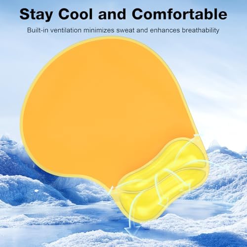 Gel Mouse Pad with Wrist Rest, Ergonomic for Laptop, Non-Slip Base