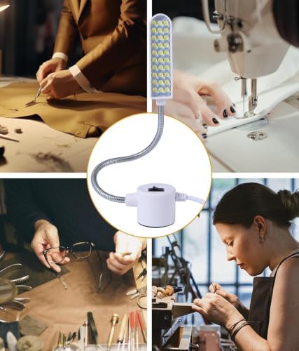 36LED Sewing Machine Light, 6.56ft Long Cord, Magnetic Base Task Work Lamp