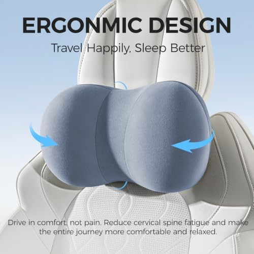 BABUR Car Headrest Pillow, Car Neck Pillow for Pain Relief While Driving