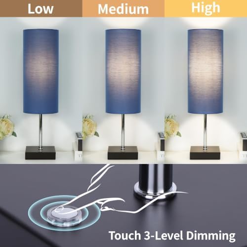Cordless Table Lamp Rechargeable Touch Dimmable(Linen)