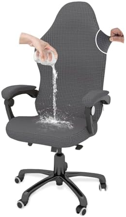 Gaming Chair Cover Game Chair Cover for Reclining Rotating Chair, Dark Gray
