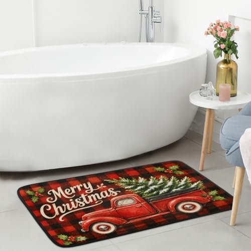 Christmas Door Mat Non-Slip Kitchen Rug Entrance Welcome Mat C-2