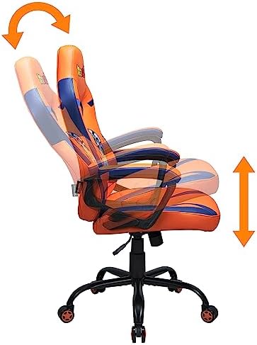 SUBSONIC Dragon Ball Z - Hogwart Gaming Chair - Office Chair for Junior Gamers - Black and Gold - Official License