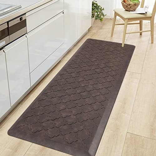 HEBE Anti Fatigue Kitchen Mats for Floor 17.3"x48", Cushioned Standing Mat