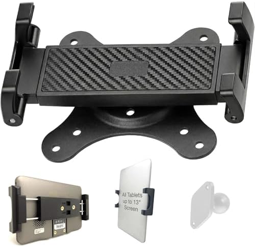 Lycan Universal Holder POS Mount Adapter for Tablet, Smartphone & Portable LCD Monitor & Device up to 0.7" inch Thick, VESA 75x75 100x100 mounting (iPad | iPhone | Galaxy Tab | Pixel)