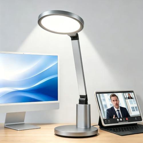 Desk Lamp for Home Office, Eye-Caring Diffused Table Lamp