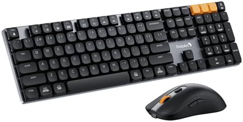 ProtoArc KM310 Wireless Mechanical Keyboard and Mouse, No Backlight