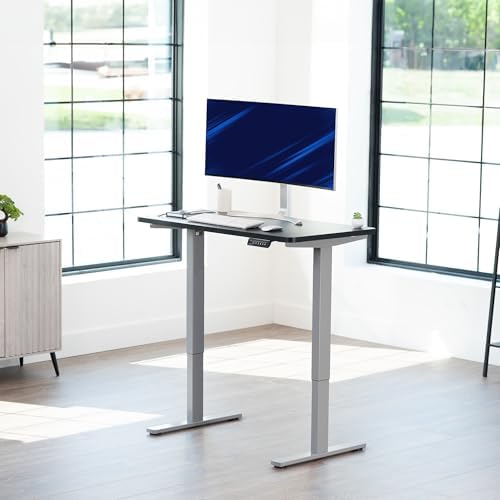 VIVO Black 43 x 24 in Standing Desk, DESK-KIT-1G4B