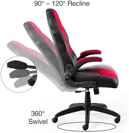 Staples Emerge Vortex Gaming Chair, Ergonomic, Swivel, Black, 2-Pack