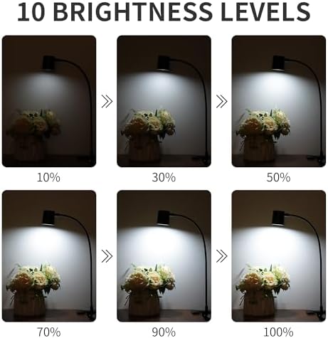 Desk Lamp USB Clip On Light,Book Lights for Reading at Night Clamp Light