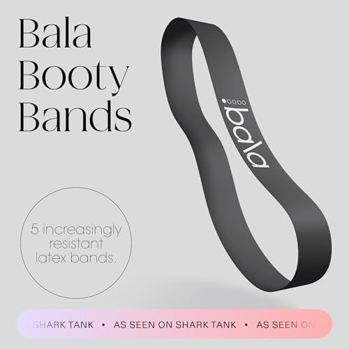 Bala Bands Resistance Bands, Elastic Booty Bands for Home Workouts, 5 Pack
