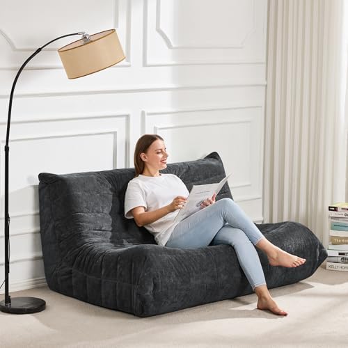 Hobestluk Large Bean Bag Chairs for Adults Fireside BeanBag Couch Togo Sofa