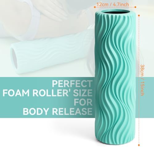SUBCULTUREPICK 15" Foam Roller - Medium Density Deep Tissue Muscle Massage