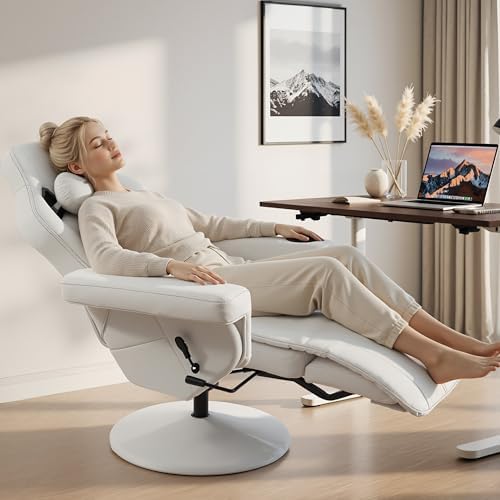 Dowinx Gaming Recliner Chair No Wheels with Footrest Shtasu Massage Lumbar