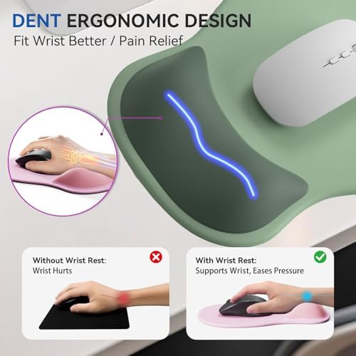 Ergonomic Mouse Pad with Wrist Rest Cute Mousepad Wrist Support
