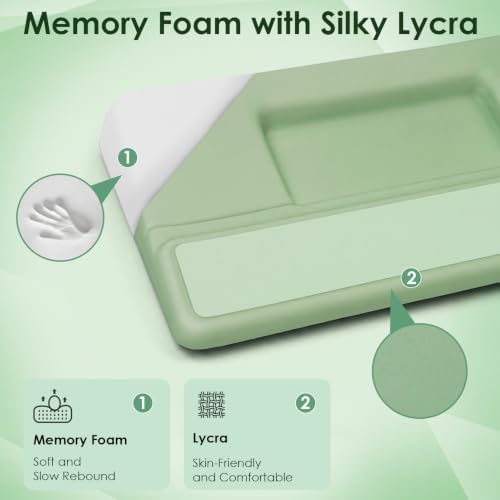 3-in-1 Ergonomic Keyboard Stand & Mouse Pad Set with Wrist Rest, Green