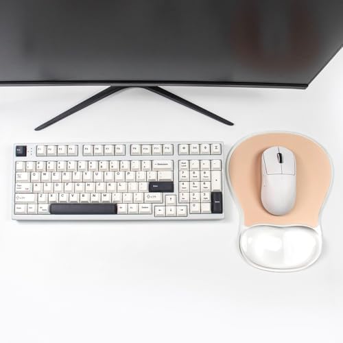 Cooling Mouse Pad with Gel Wrist Rest Support, Ergonomic Desk Accessories