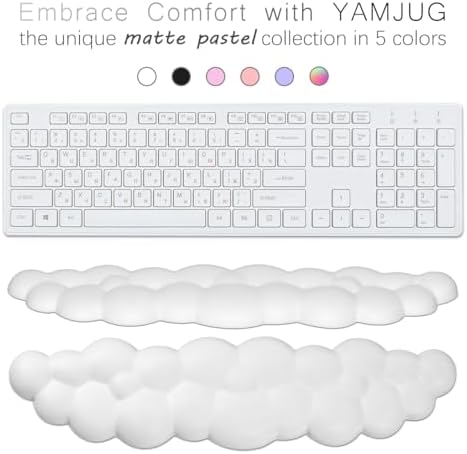 4 in 1 Ergonomic Leather Cloud Wrist Rest Keyboard and Mouse Pad & Coaster